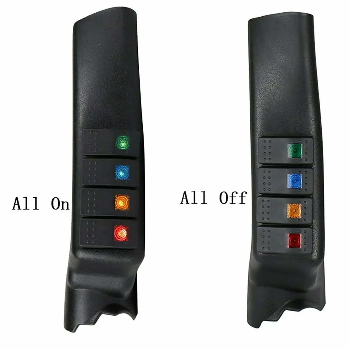 Carro A-Pilar Switch Pod Painel, Rocker do lado esquerdo para Jeep Wrangler JK 2007-2017