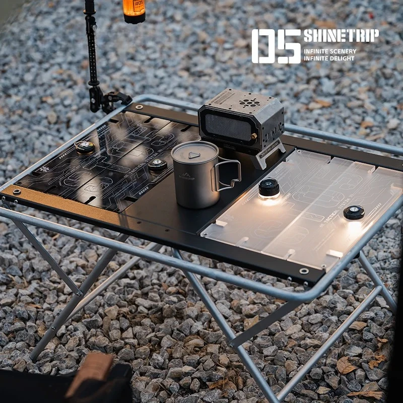 new Star Stacked Acrylic Mini Camping Table IGT Transparent Unit Board Camping Light Component