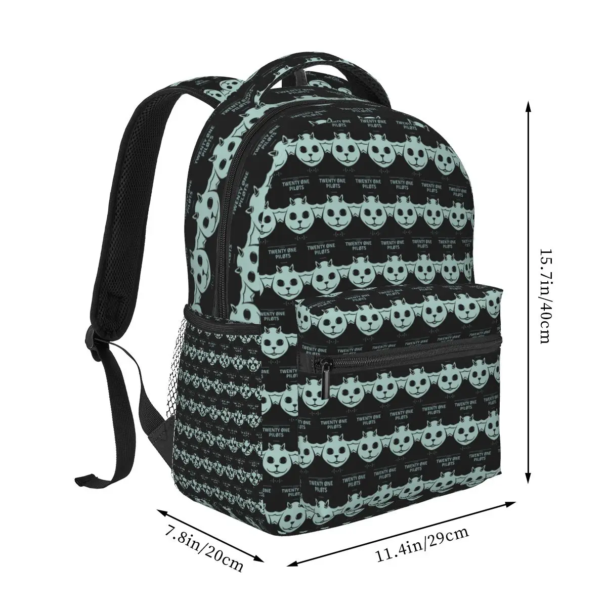 T-Twenty One P-Pilots Backpack Hot Sale Daypack Large Capacity Boys Girls BookBag School Bag Shoulder Bags for Men Women