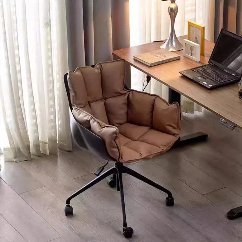 كرسي ألعاب تنفيذي مريح، مكياج بسيط بعجلات صلبة، كرسي مكتب مريح، أثاث ألعاب سيلا المرن المحمول