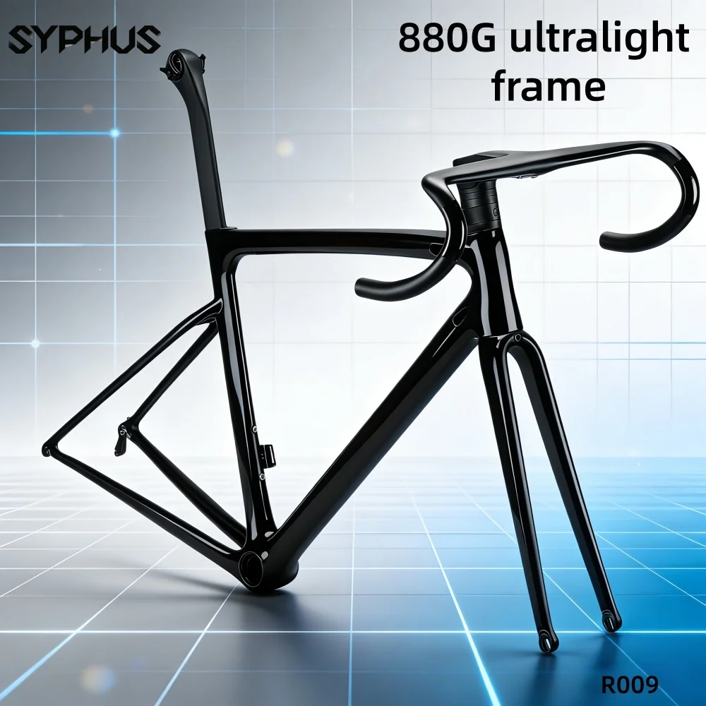 Syphus 700C Crabon cuadro de bicicleta de carretera llanta freno cuadro de bicicleta PF30 cuadro de bicicleta de carretera cuadro de bicicleta de carretera de carbono bicicleta de carretera