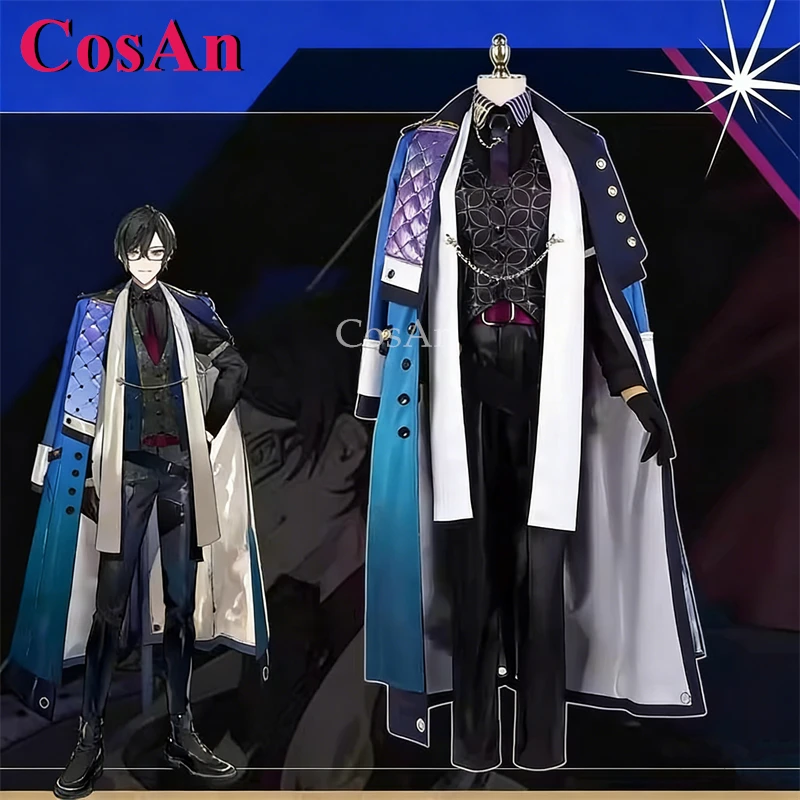 

CosAn Anime VTuber VOLTACTION Shikinagi Akira Cosplay Costumes Handsome Uniforms Halloween Party Role Play Clothing S-XXL New