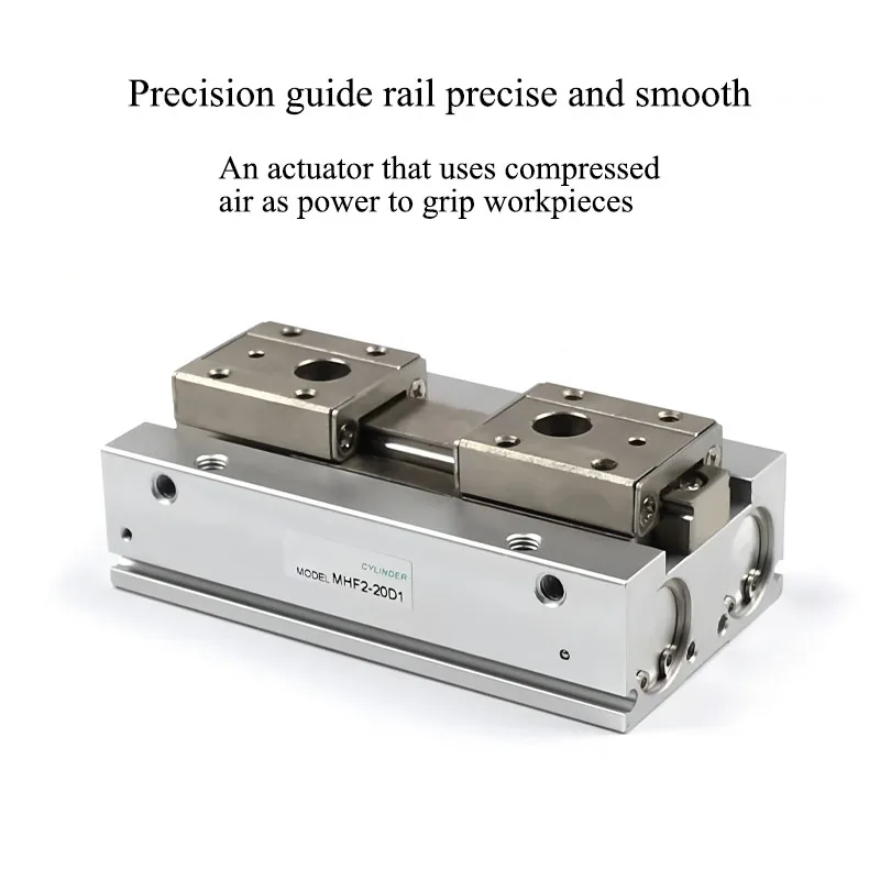 MHF2 Double acting Low Profile Air Gripper Parallel Slide Guide Pneumatic Cylinder MHF2-8D MHF2-12D MHF2-16D MHF2-20D/D1/D2