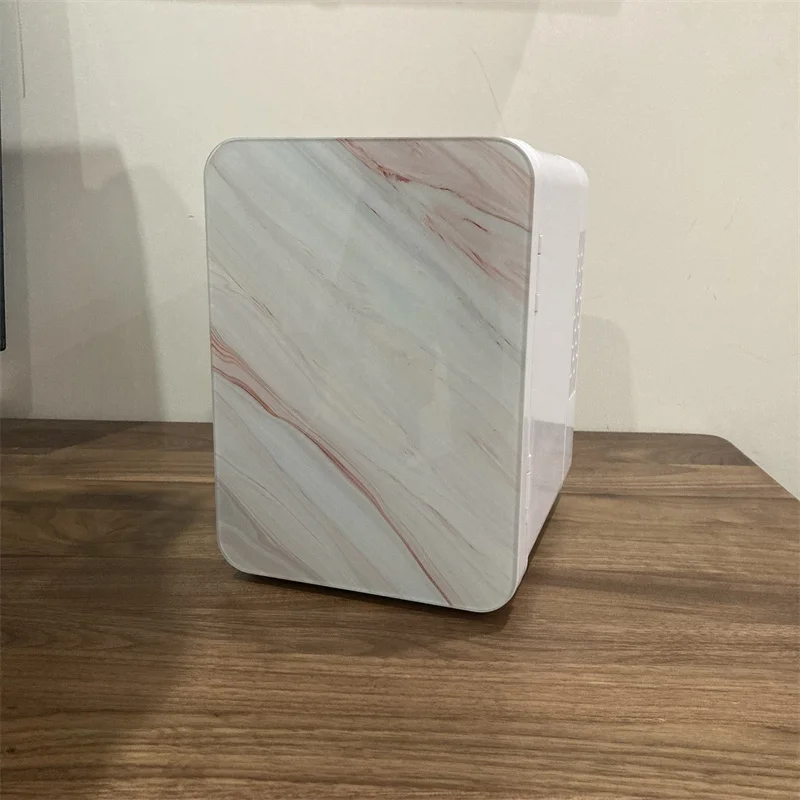 with Marble colour 4L Portable Car Refrigerator Cooler Freon-Free Eco Mini Fridge global plug type optional 12V/220V Dual power
