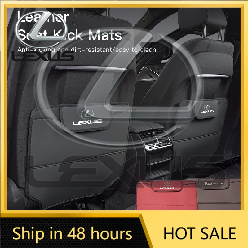 

Наклейки для интерьера автомобиля из искусственной кожи, защита спинки сиденья от детских пинков, для Lexus F SPORT GX460 Ct200h IS250 ES 220D IS200 F, 2026 года, хит продаж