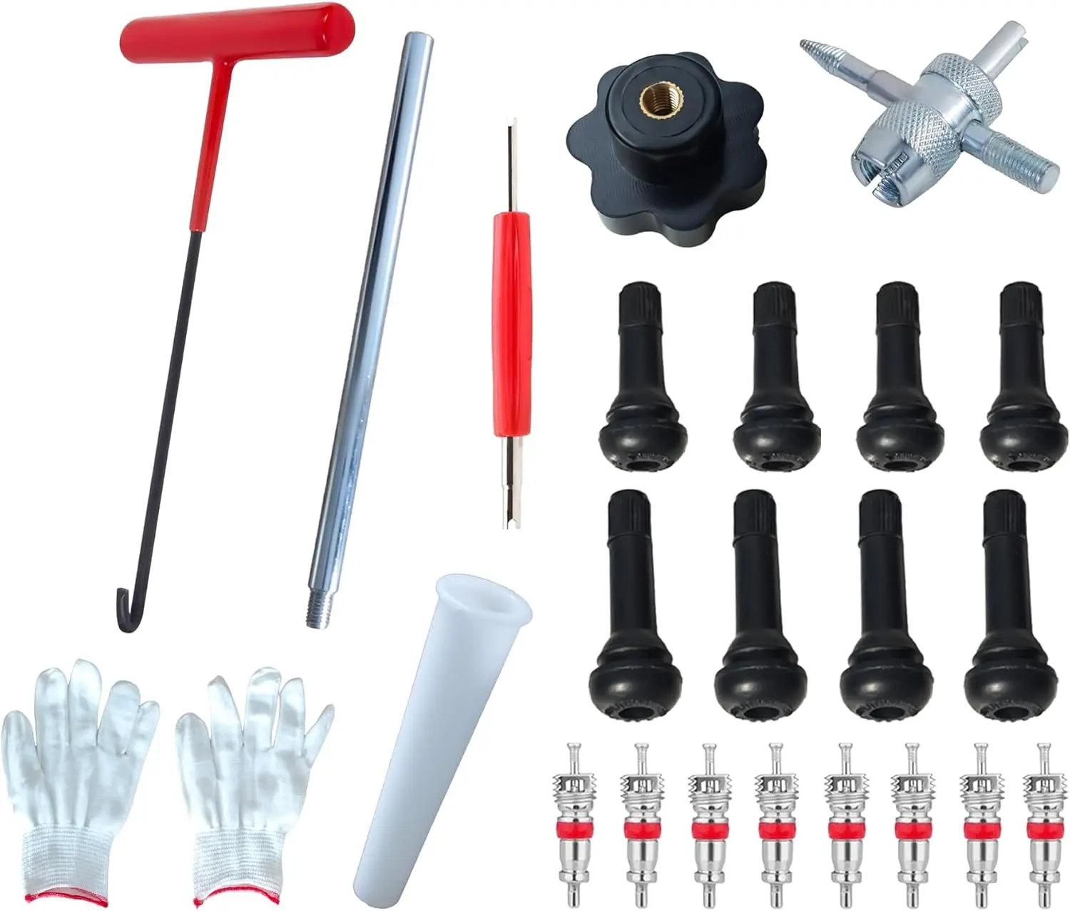 

51025 Набор инструментов для быстрой замены шин, TR413/TR414, для замены протекающих клапанов в автомобилях, квадроциклов, грузовиках и т. д.