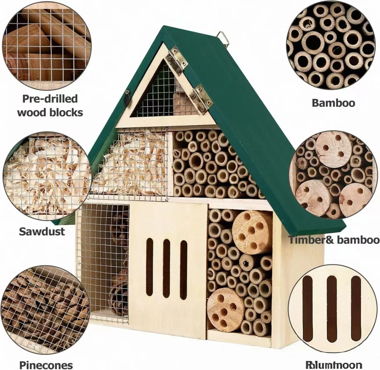 Открытый деревянный домик от н – обзор и цена Insect Hotel Wood