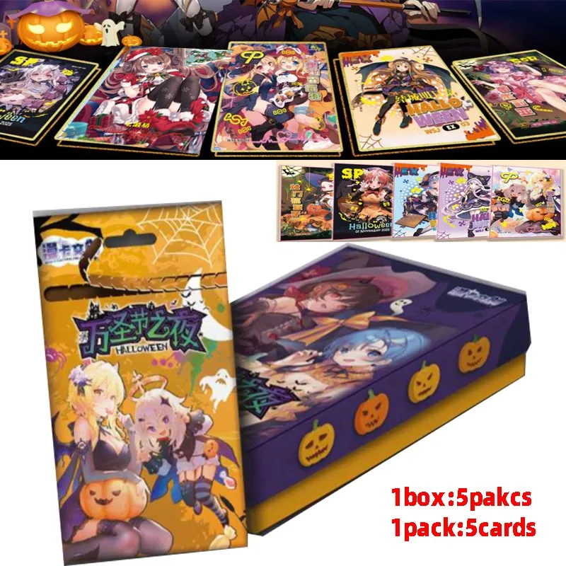 2023 New Goddess Story  Halloween Cards  Anime Games Girl Party Swimsuit Bikini Feast Booster Box Doujin Toys And Hobbies Gift