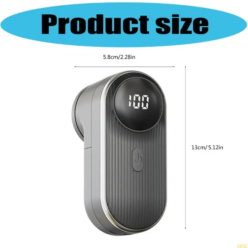 A0NC 800mah Rasoio per tessuto Rasoio per pelucchi ricaricabile Rasoio elettrico portatile per maglione