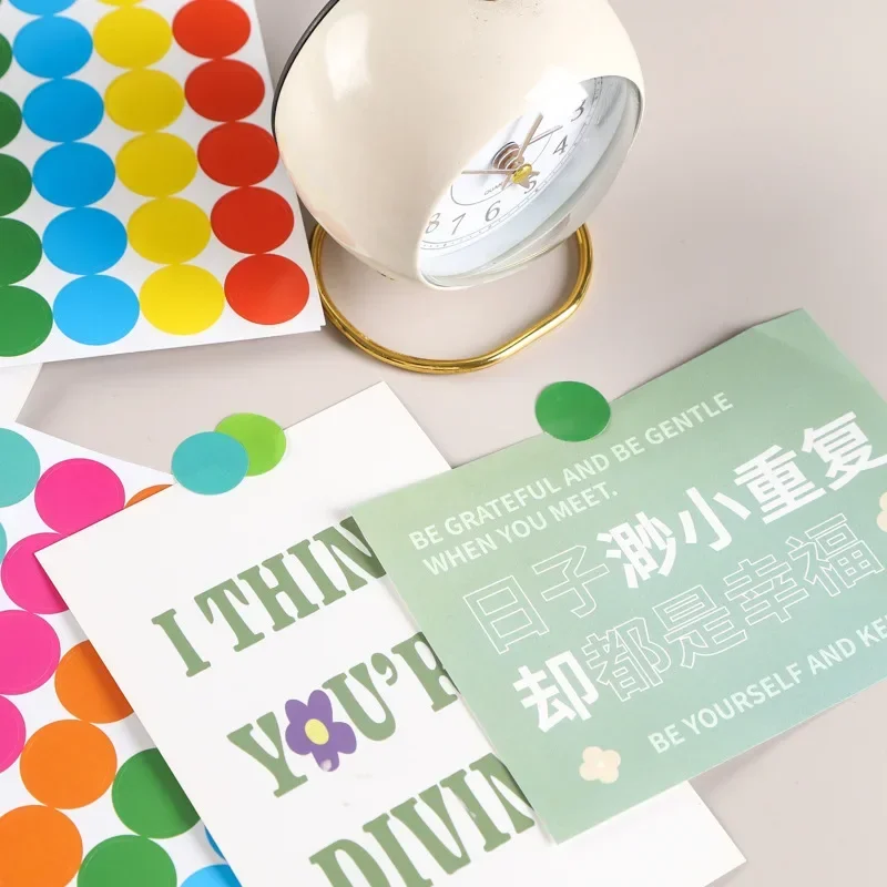 1 ورقة ملصقات نقطة ملونة مستديرة اللون الترميز تسميات البولكا دائرة نقطة التسمية ملصق للمكتب ، الفصول الدراسية الطرف الديكور #2