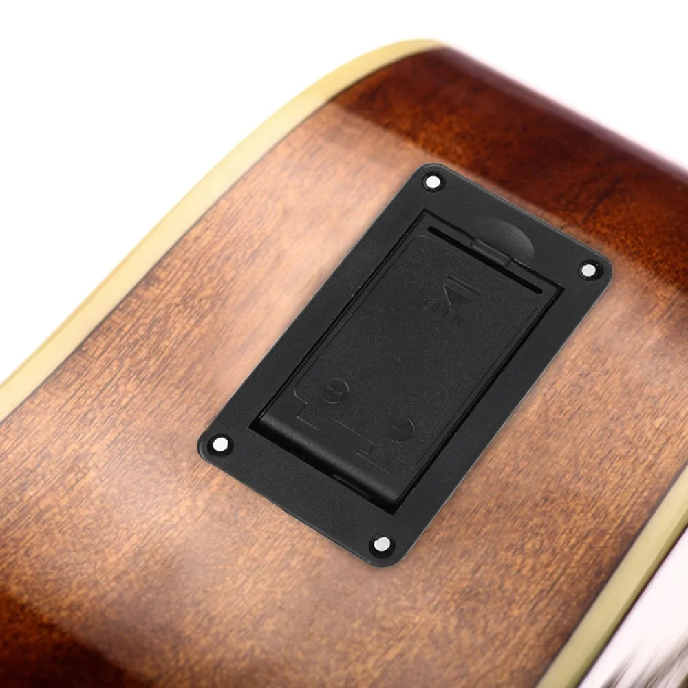 بطارية 9 فولت متوافقة صندوق بطارية 9 فولت مقصورة بطارية موصل بيك اب غطاء علبة البطارية أسود #2