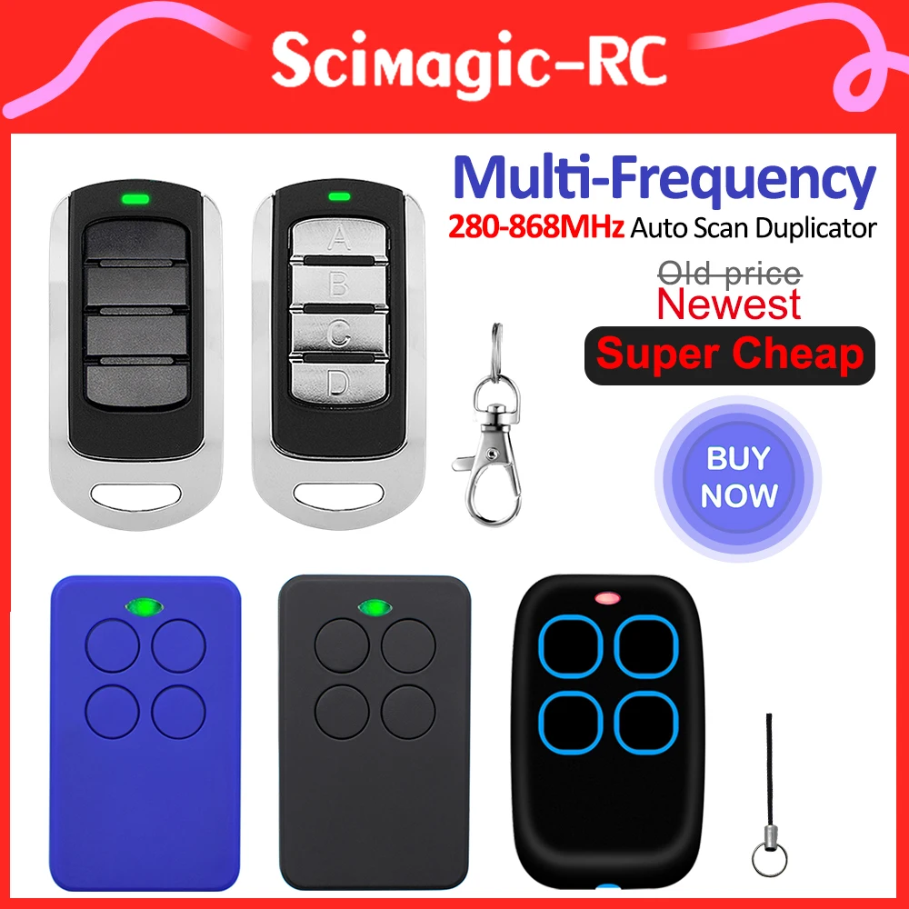 Nwe Styles Garage Remote Control 4 in 1 Multi Frequency 280 to 868MHz Rolling Code Self-copy Grabber Gate Door Opener Duplicator