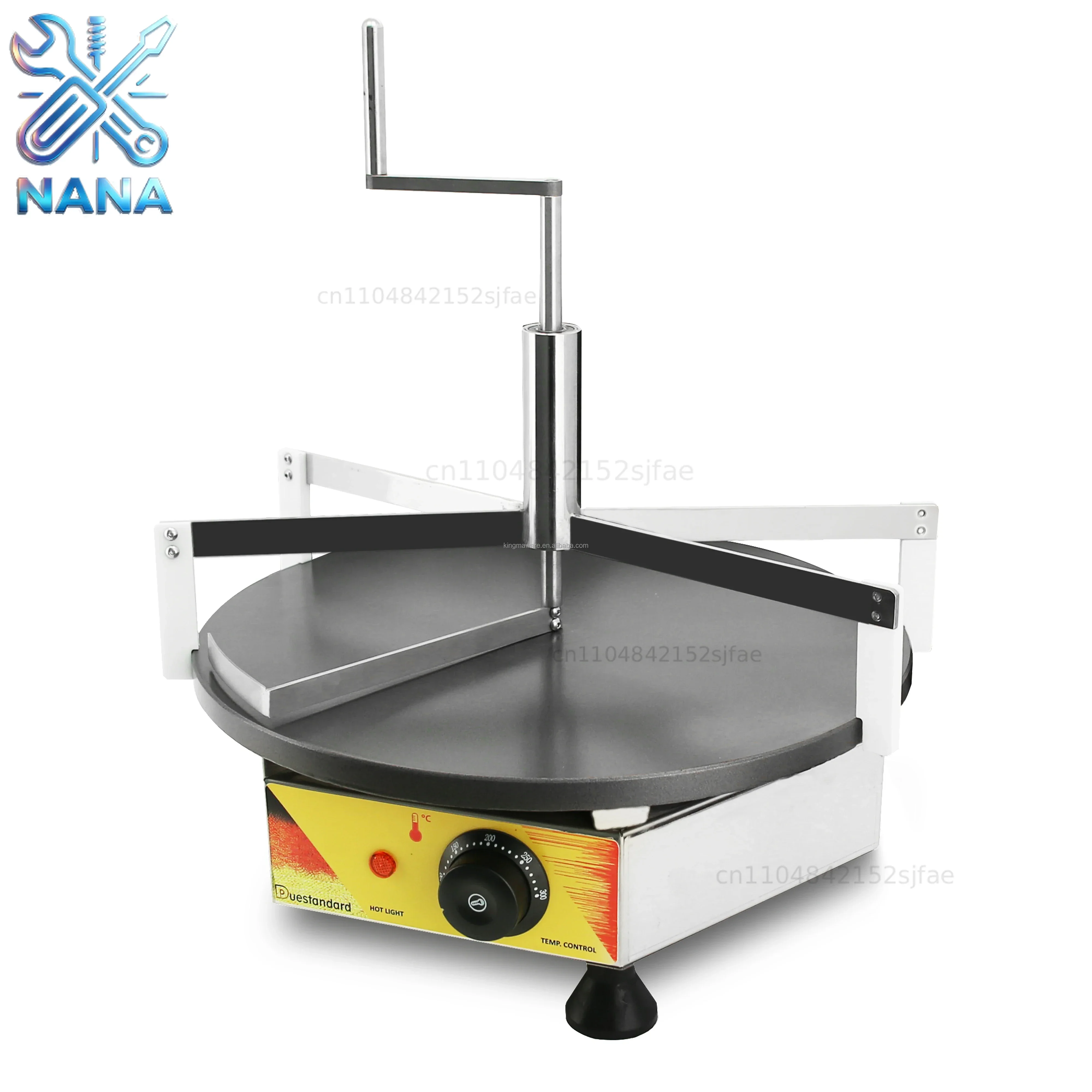 Hand Crepe Maker 40cm Pancake Batter Spreader Crepe  Tools Electric Cordless Cnoudel Maker For Sale Stainless Steel