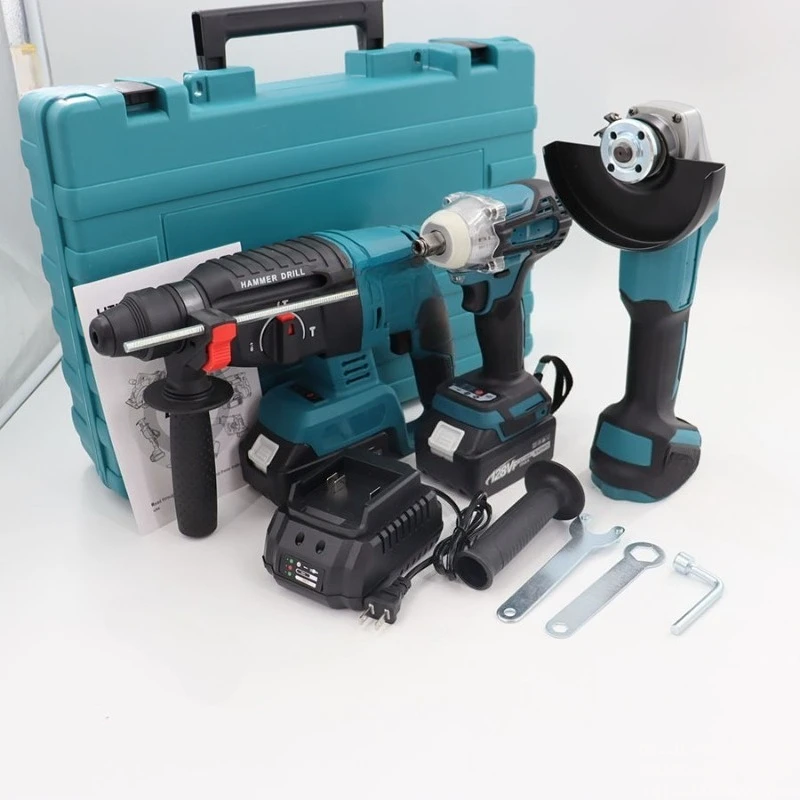 Juego De Herramientas Elettrici, Juego Herramientas Con BateríA Litio De Alta Potencia BateríA Litio Sin Escobillas 4 In 1