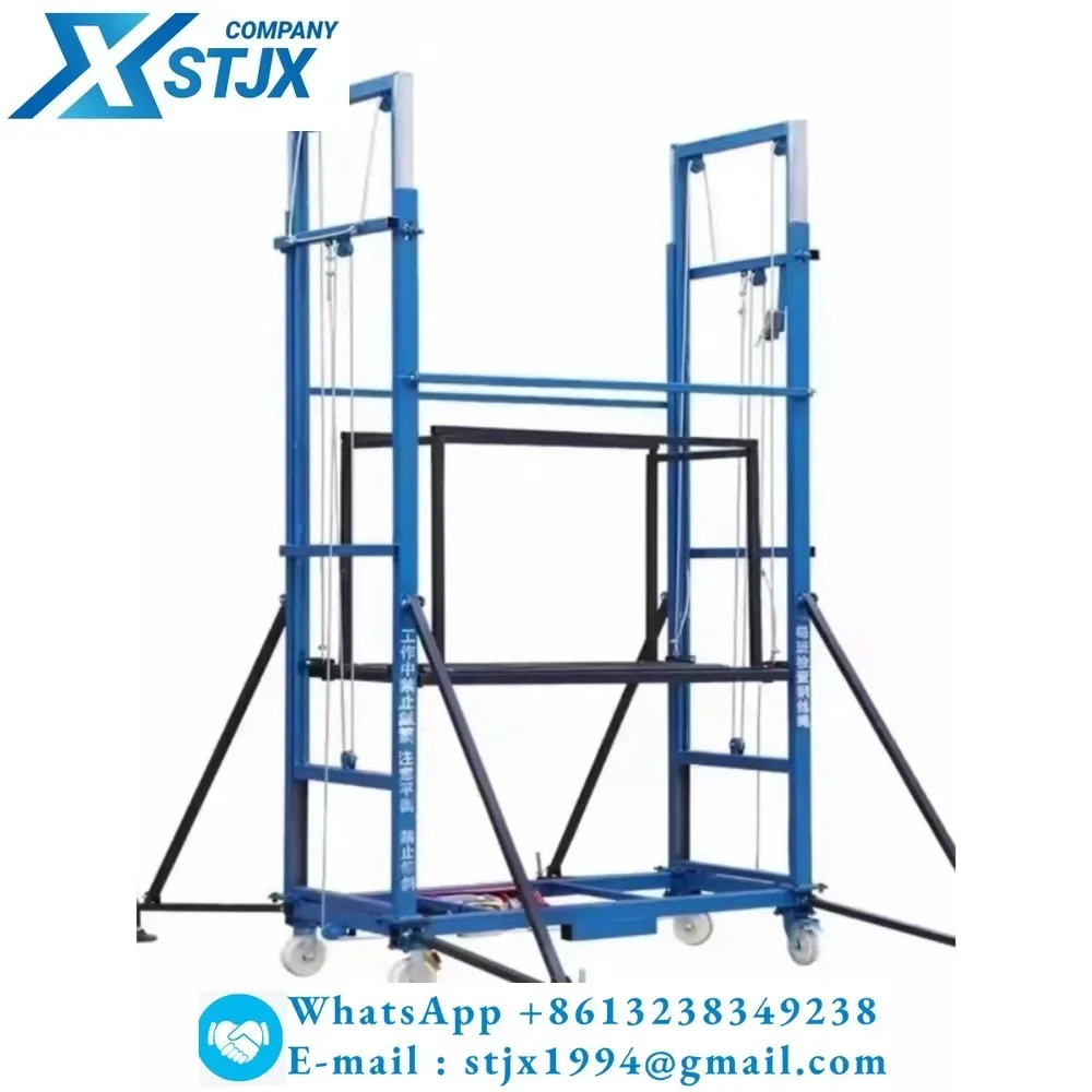 Andamio eléctrico teledirigido totalmente automático de elevación móvil plegable