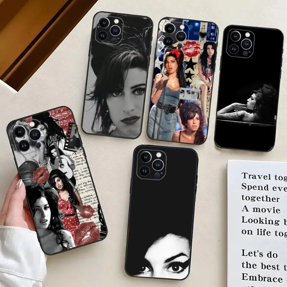 

Amy Winehouse Singer Phone Case For iPhone 15,14,13,12,11,Plus,Pro Max,XS,X,XR,SE,Mini,8,7 Soft Silicone Cover