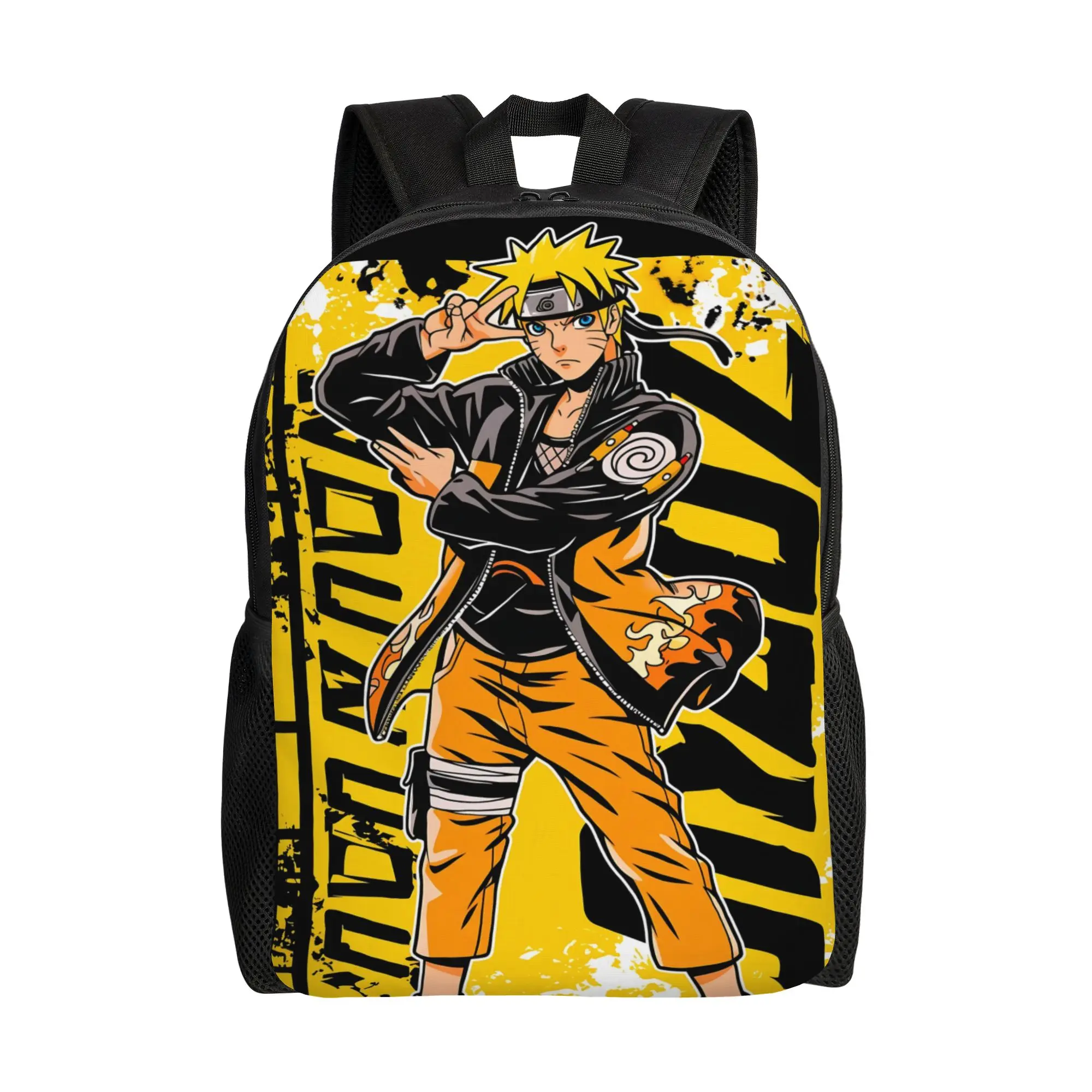 Mochilas da moda Naruto anime comic Daypack mochila Super Quality School com fecho de zíper