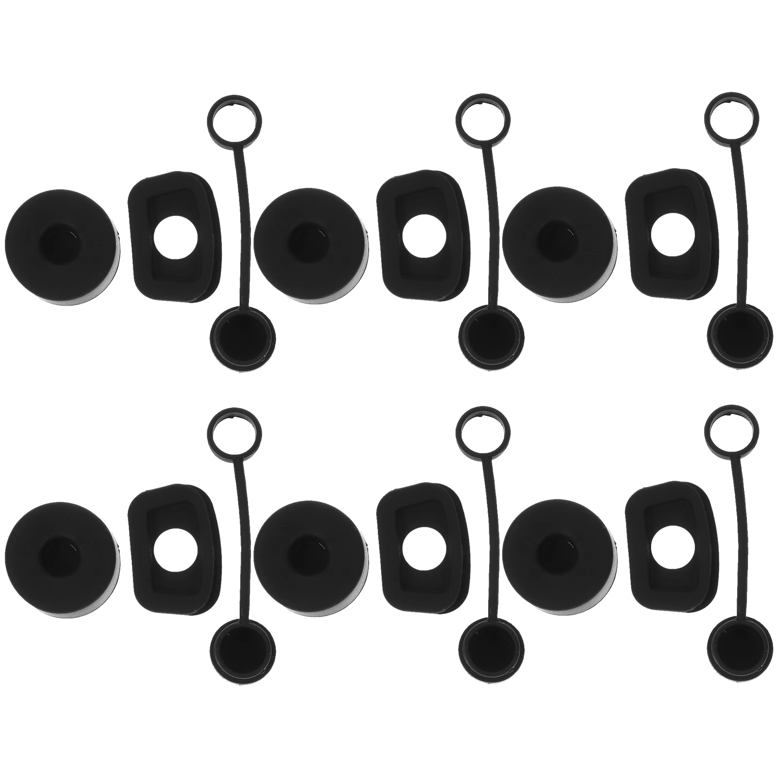 

6 Pieces Transparent Silicone Straw Covers Spill Proof Stopper Lids for Cups Tips Bottle Supplies Practical Design Sealing