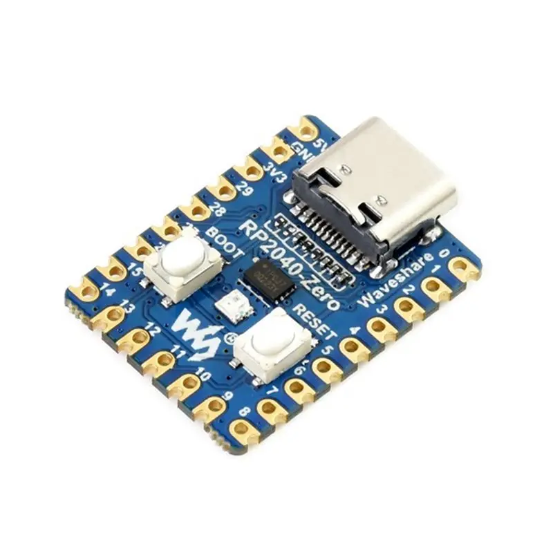 A33T-RP2040-Zero Microcontroller Development Board For Raspberry Pi RP2040 Dual-Core Cortex M0+ Processor 2MB Flash 20Pcs