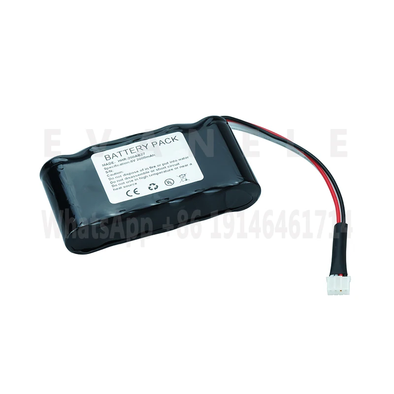 HHR-200AB27 capacity 2000mAh 6V  NI-MH battery suitable for, HHR-200AB27, Flue gas analyzer