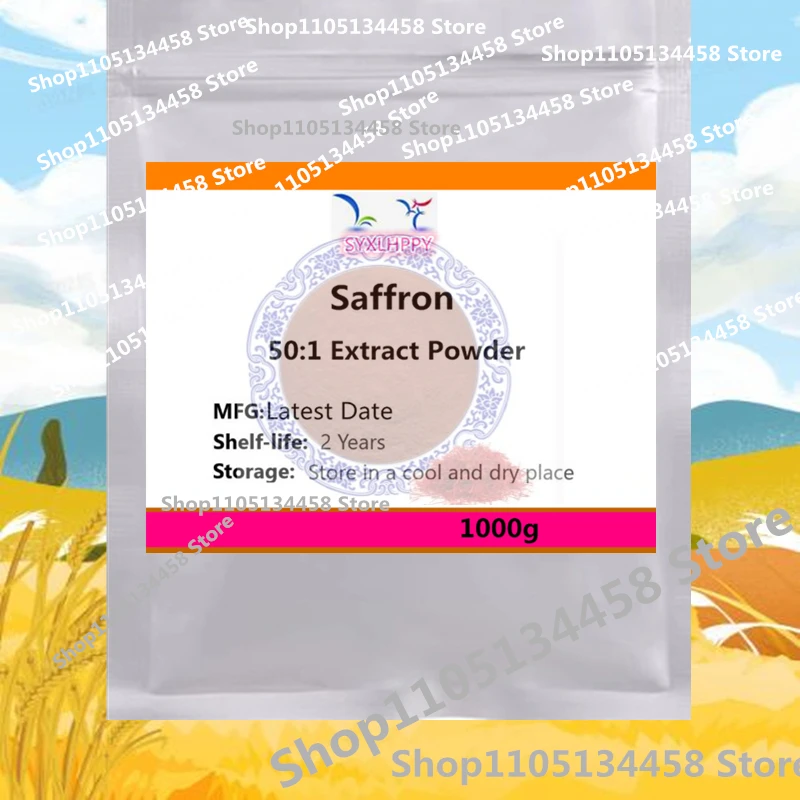 NO. 009 Extracto de azafrán natural personalizado 50:1 bolsa de plástico de doble cubierta en polvo para distribuidores globales