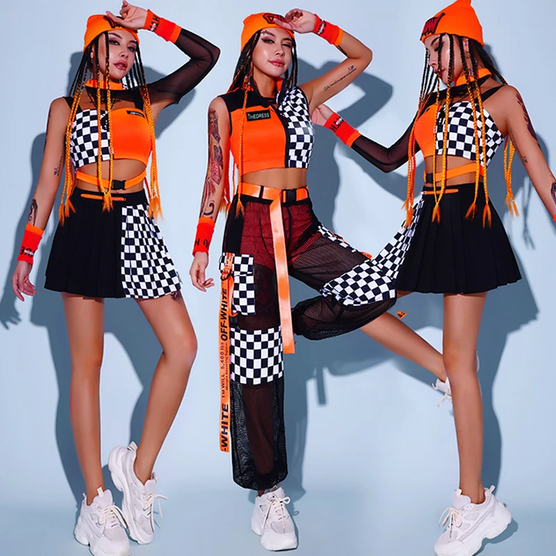 

Women'S Group Jazz Dance Performance Costumes Nightclub Bar Dj Gogo Dancers Kpop Outfits Girls Hip Hop Festival Clothes DQS13298