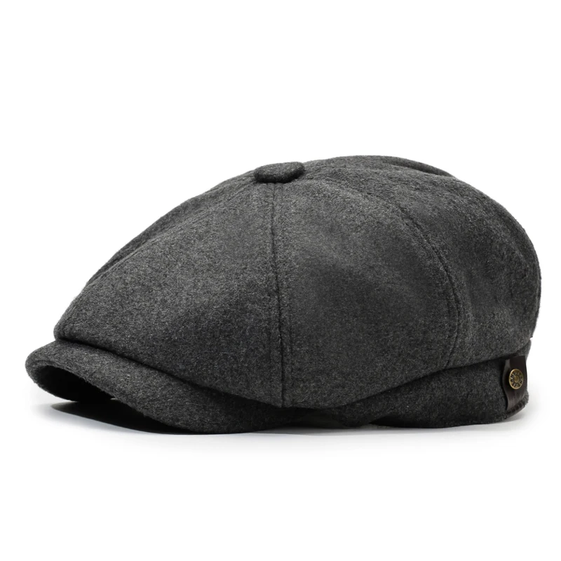 Unisex Retro Octagonal Newsboy Cap
