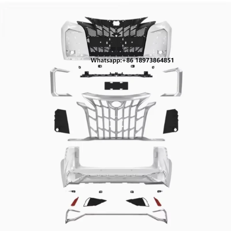 

Auto Body Kit Front Rear Bumper Assembly for 2021 2022 2023 2024 Sienna Modified Body Kit Unpainted Car Exterior Accessories