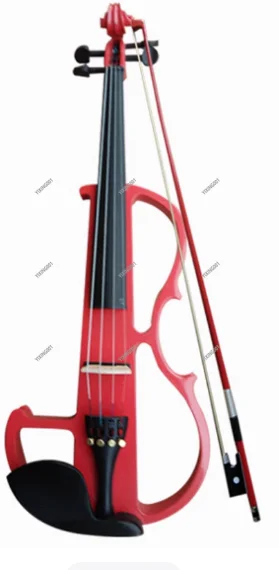 Handmade 4/4 Solid Maple Electric Violin Color Blocked Professional String Instrument