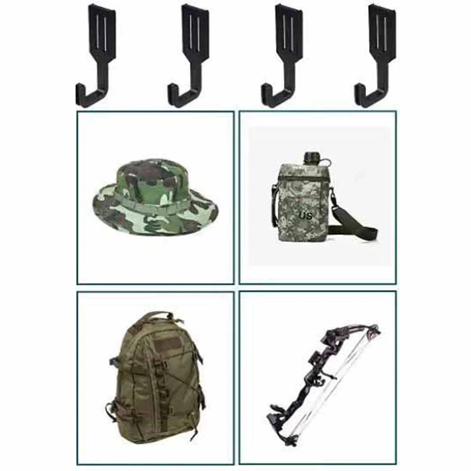 1PC Portable Hook Hanger Outdoor Practical Equipment Hook Organizer Camping Hiking Commonly Used Accessory Convenient Hook