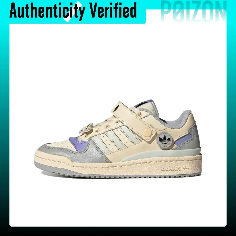 Adidas Originals FORUM Low Leather Hook and loop Wear resistant And Lightweight Low top Skateboard Shoes Women's GW4426