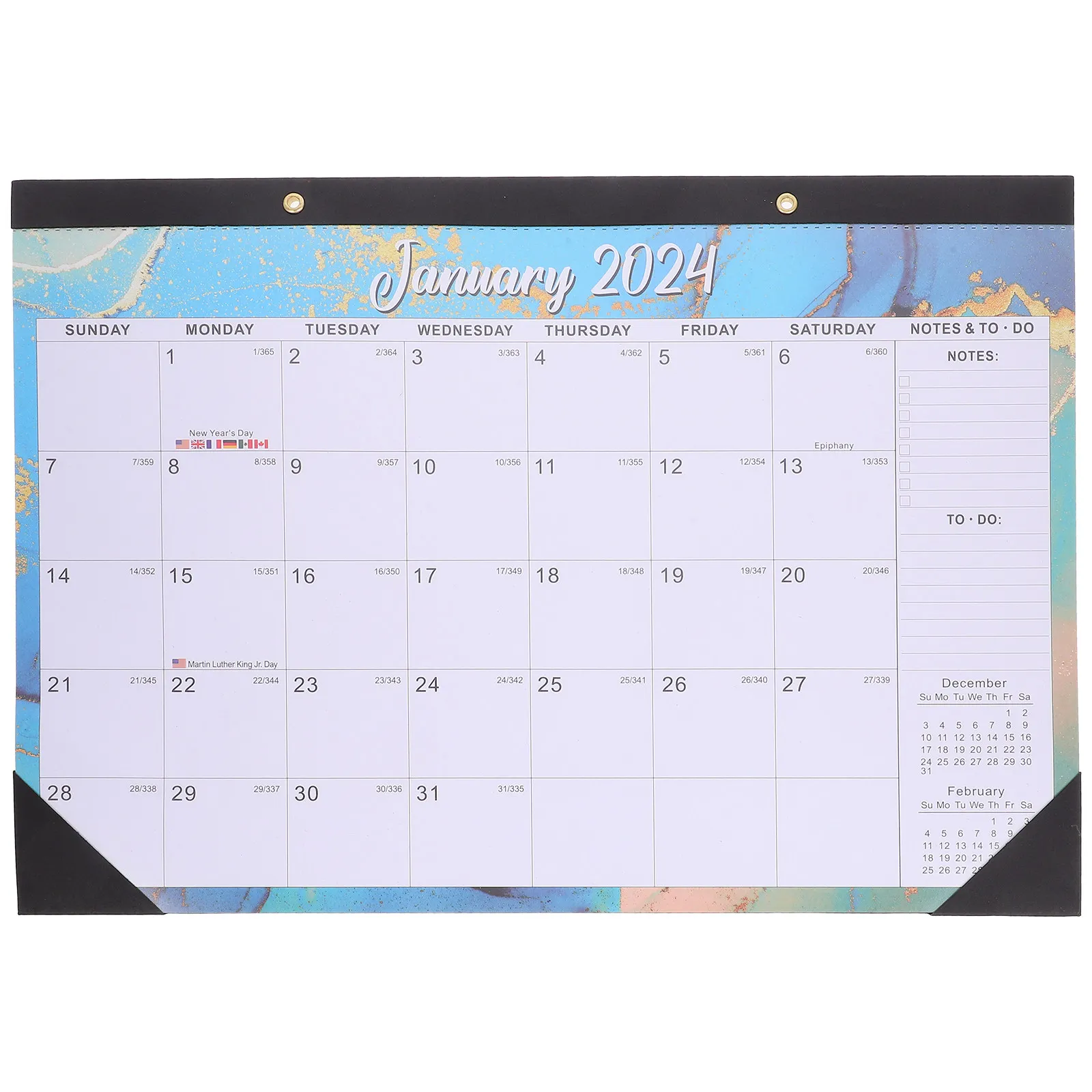 

2024 Wall Calendar Household Noting Monthly Hanging Calendar Office Home Accessory Thick Paper Clear Printing Daily Use
