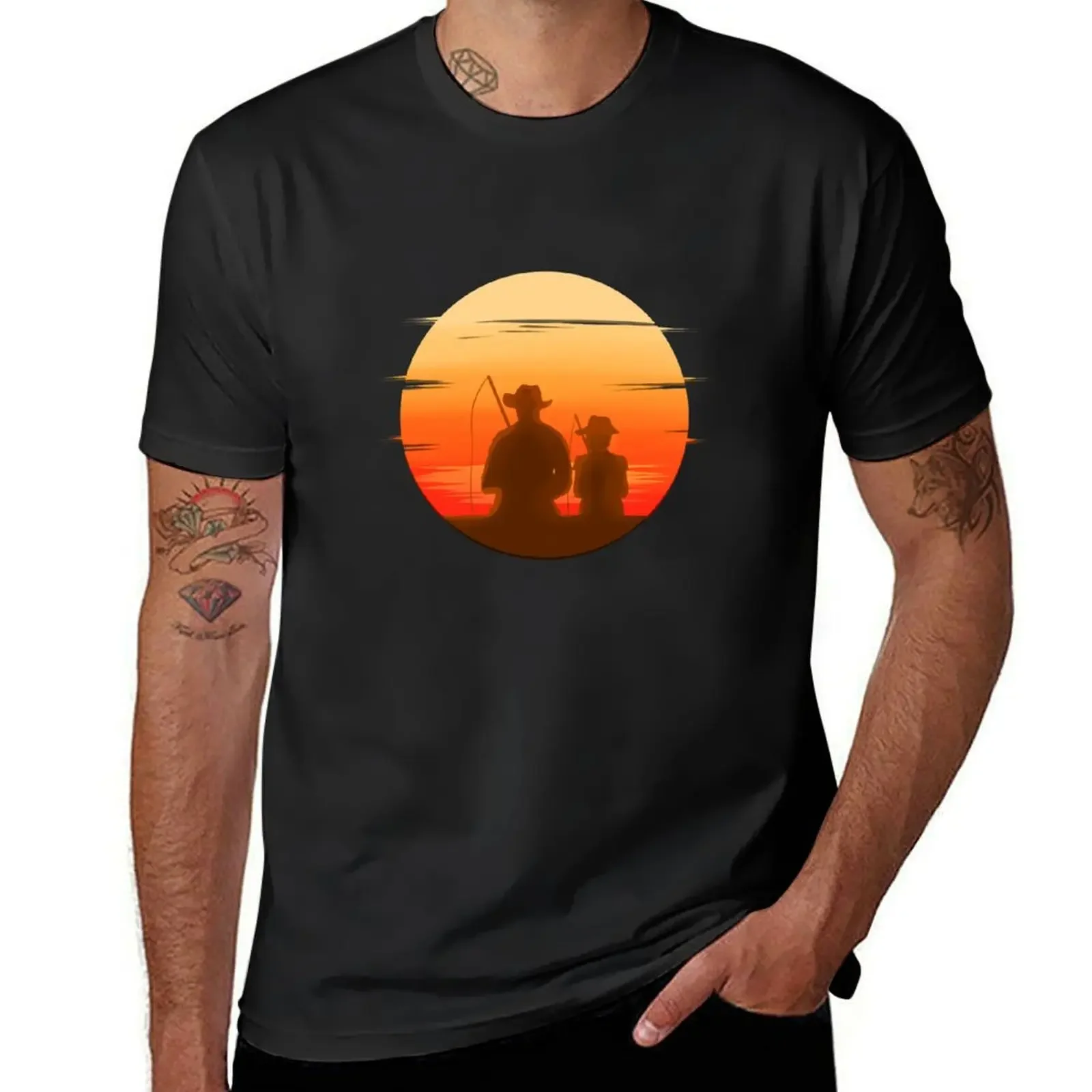 

Father and Son Fishing Gift for Dad Fishing Trip T-Shirt topping vintage anime shirt mens t shirts casual stylish