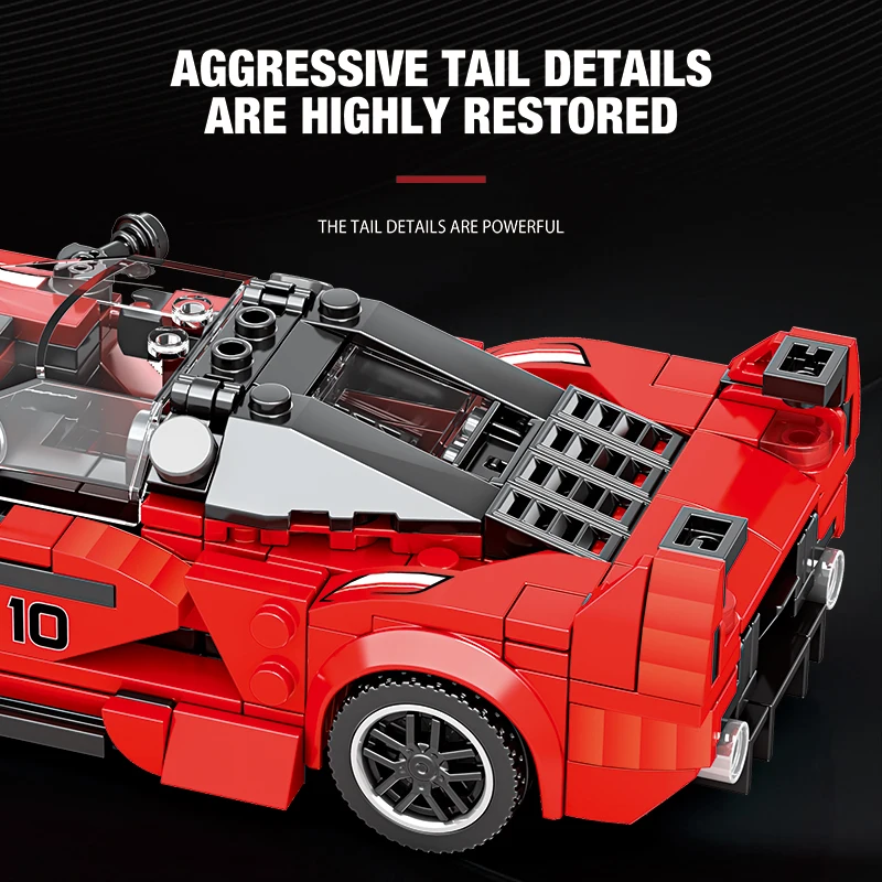 343 قطعة نموذج سيارة رياضية اللبنات المدينة الكلاسيكية سرعة مركبة الطوب اللعب سطح المكتب الحلي الاطفال لتقوم بها بنفسك اللعب هدايا العيد