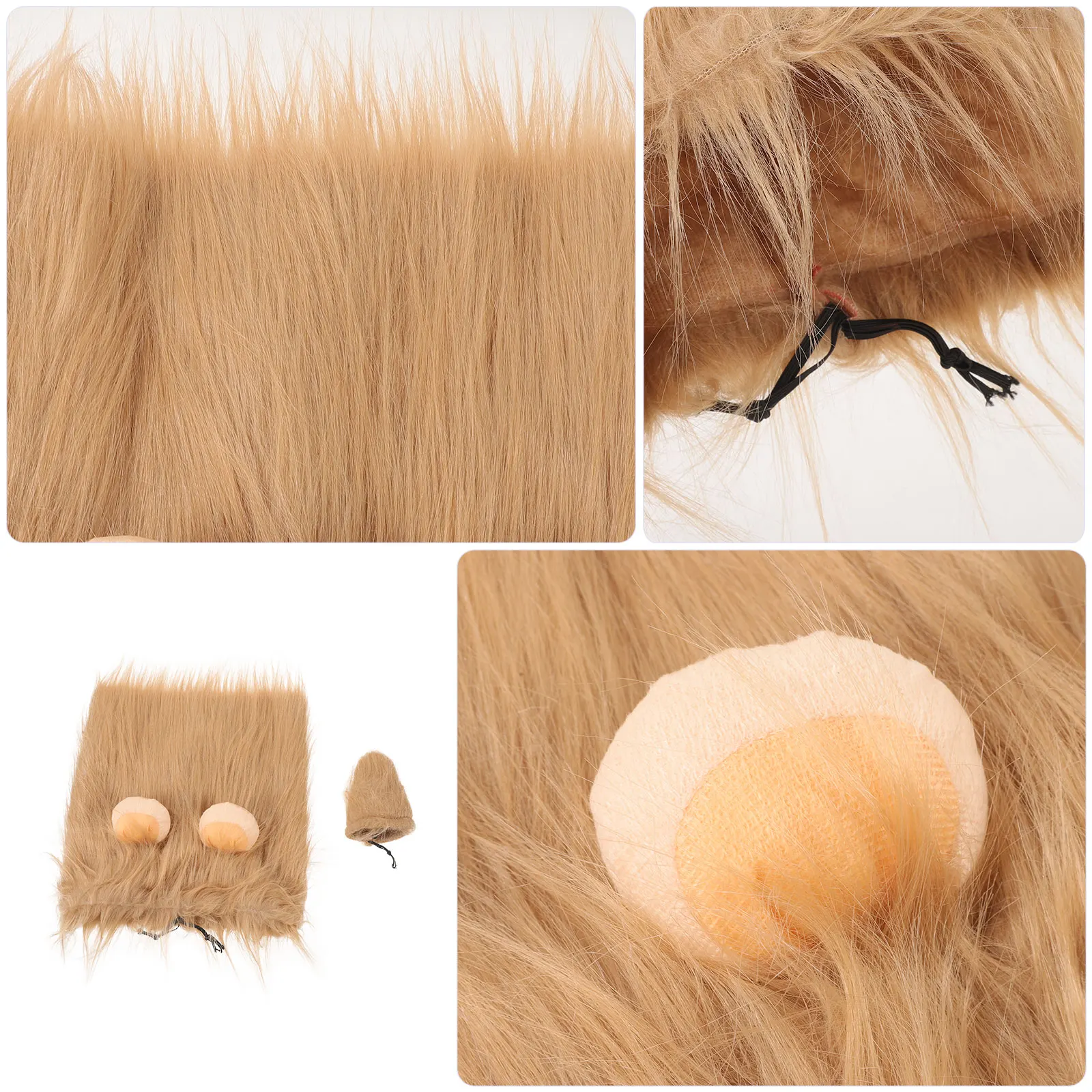 

1 set 1 Set Pet Lion Mane Costume Dog Outfit Halloween Party Apparel Small Large Dogs Funny Pet Cosplay Accessory