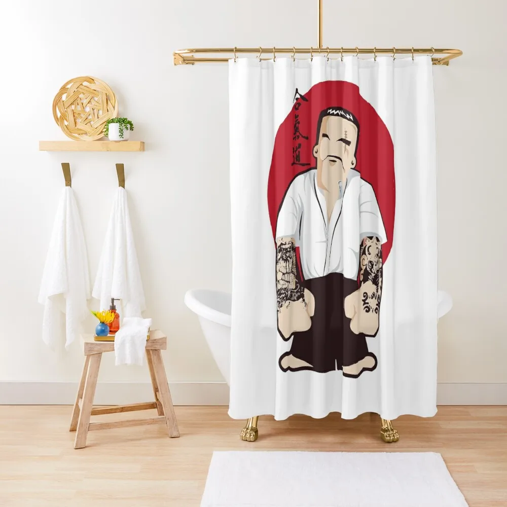 

Yakuza Japanese Gangsta Shower Curtain Shower Waterproof Shower Set For Bathroom Anime Bathroom Curtain