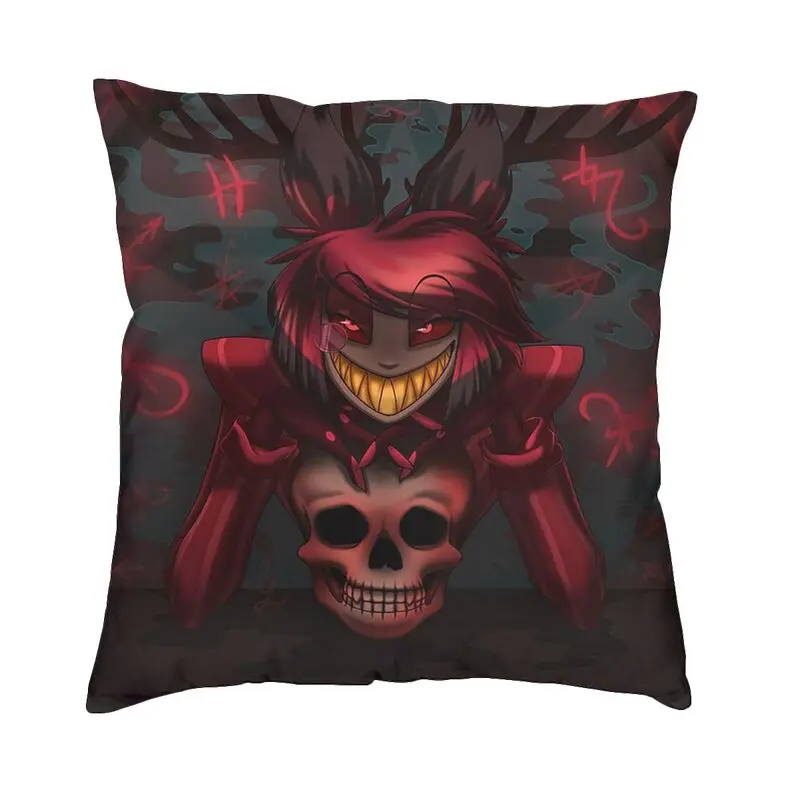 Vibrant Hazbins TV Show Animation Hotel Square Throw Pillow Case Home Decorative 3D Double Side Print Cushion Cover for Car