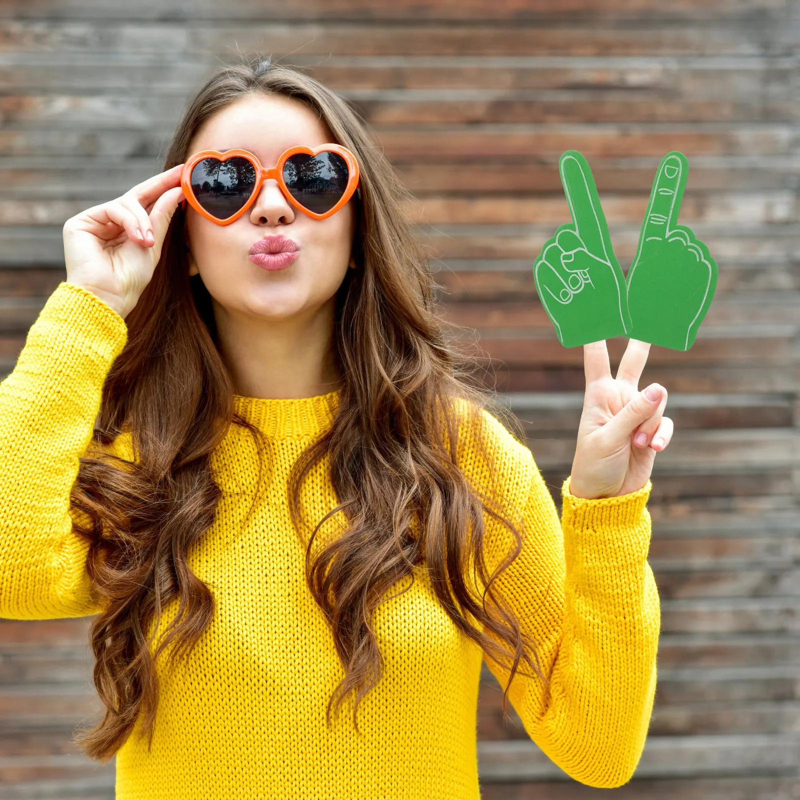 

12 Pcs Football Foam Finger Cots Cheerleader Adults Noise Maker for Sporting Events