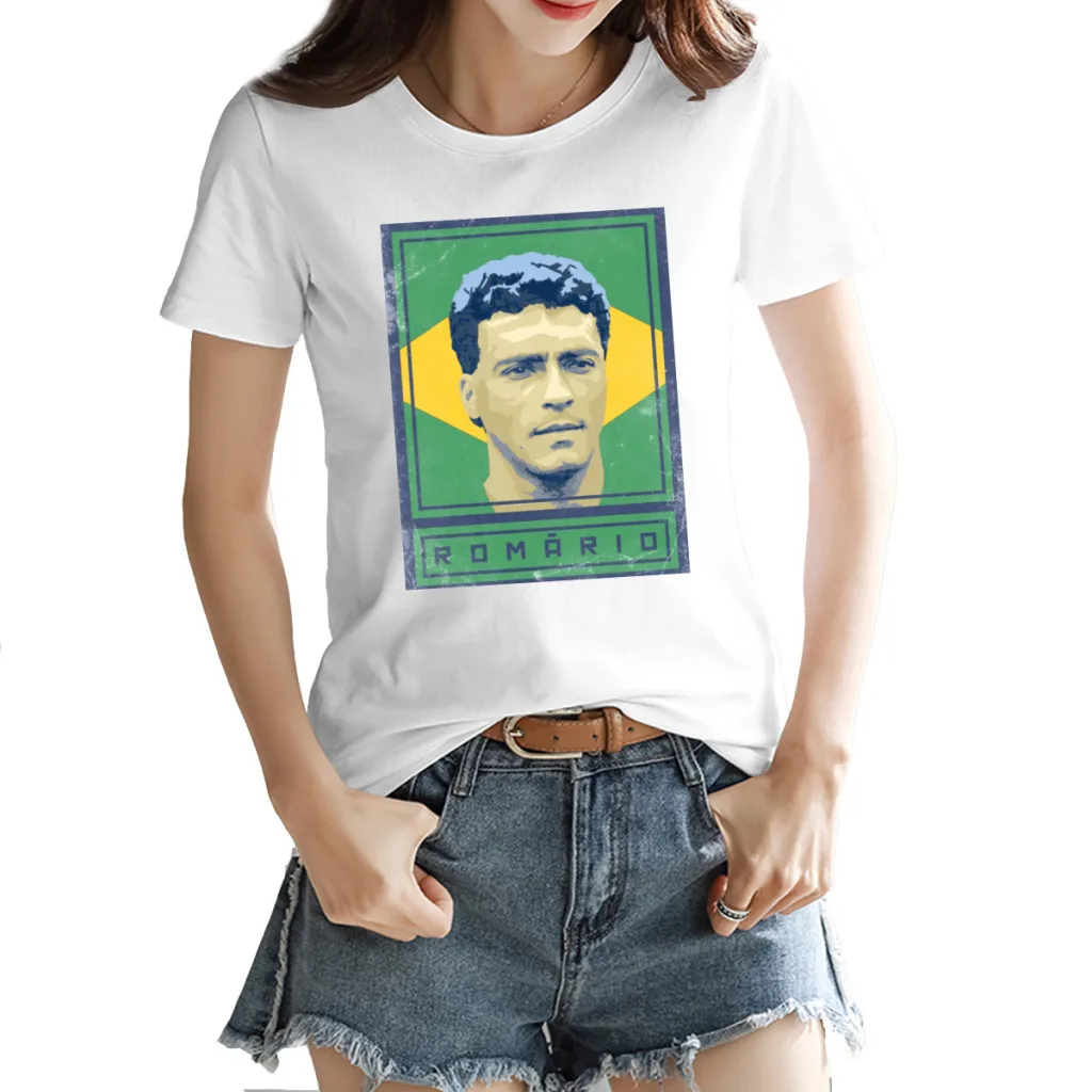 T-shirts Brazil Romário and Romario and Farias Football Gift Women's T-shirt Creative Home Movement Kemp High quality USA Size