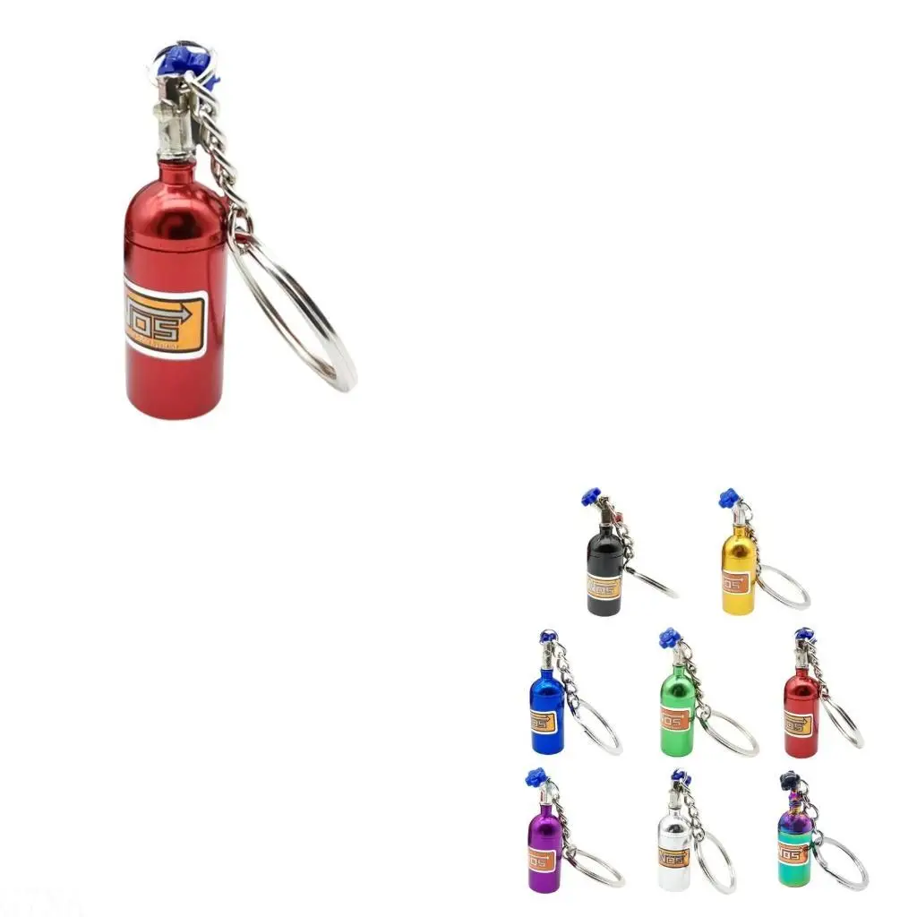 G7NA Bottle Replication Keychain, Aluminum Simulation Keyring, Unique Car Decors Accessory Suitable for Drivers