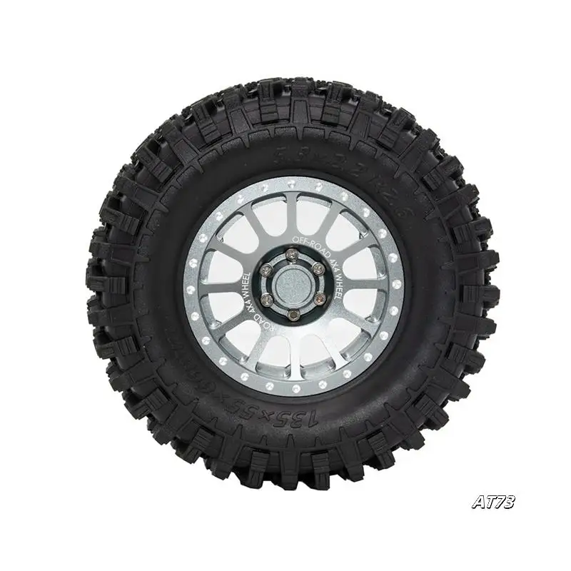 Für 1/8 YK 4082/4083 Km 2/3/4/5 Rhinoceros zum Simulieren von Kletterautos, 2,6-Zoll-Metallradnabe und Gummireifenhaut