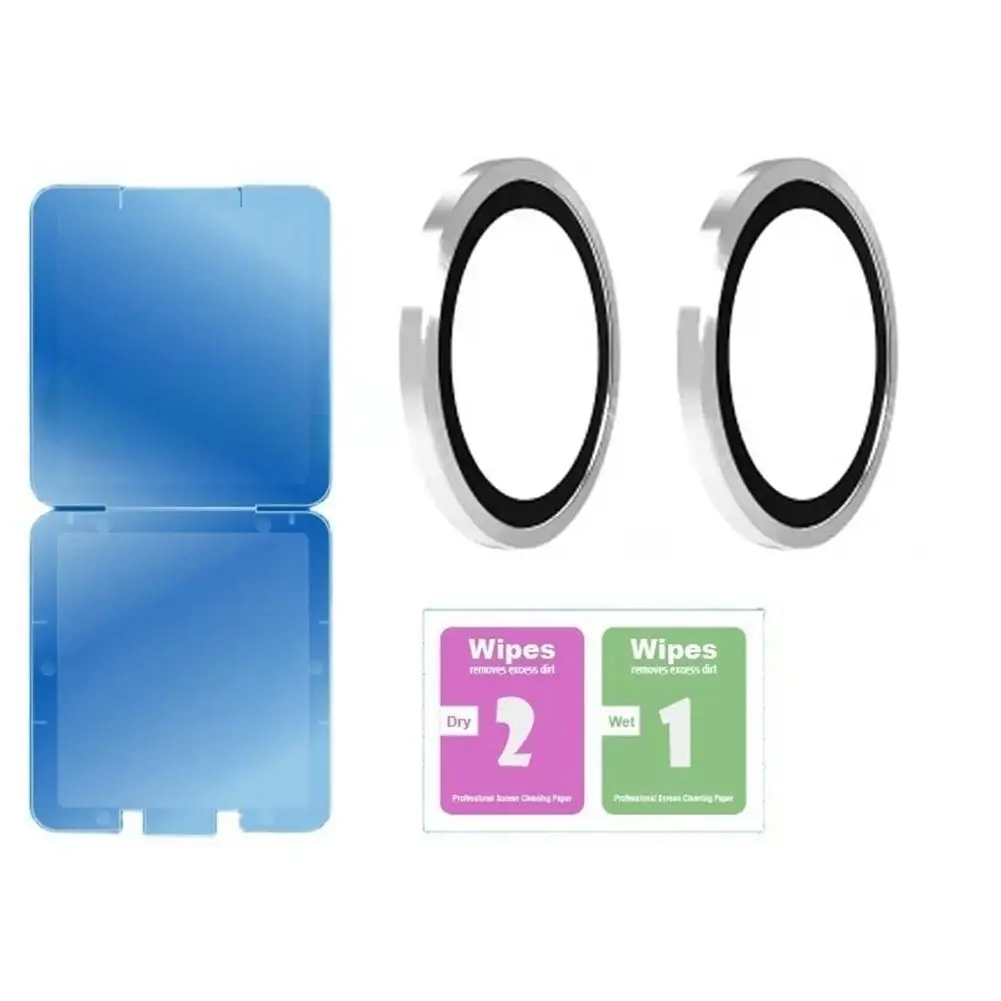 For ZTE Nubia Flip 2 Tempered Glass Screen Protector Film Full Coverage Inner/Outer Screen Film / Camera Lens Protector