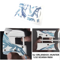 RC Blue Mini Self-adhesive Sticker for 1/32 ORLANDOO-HUNTER SCANIA R650 OH32T01 Diy Decorate