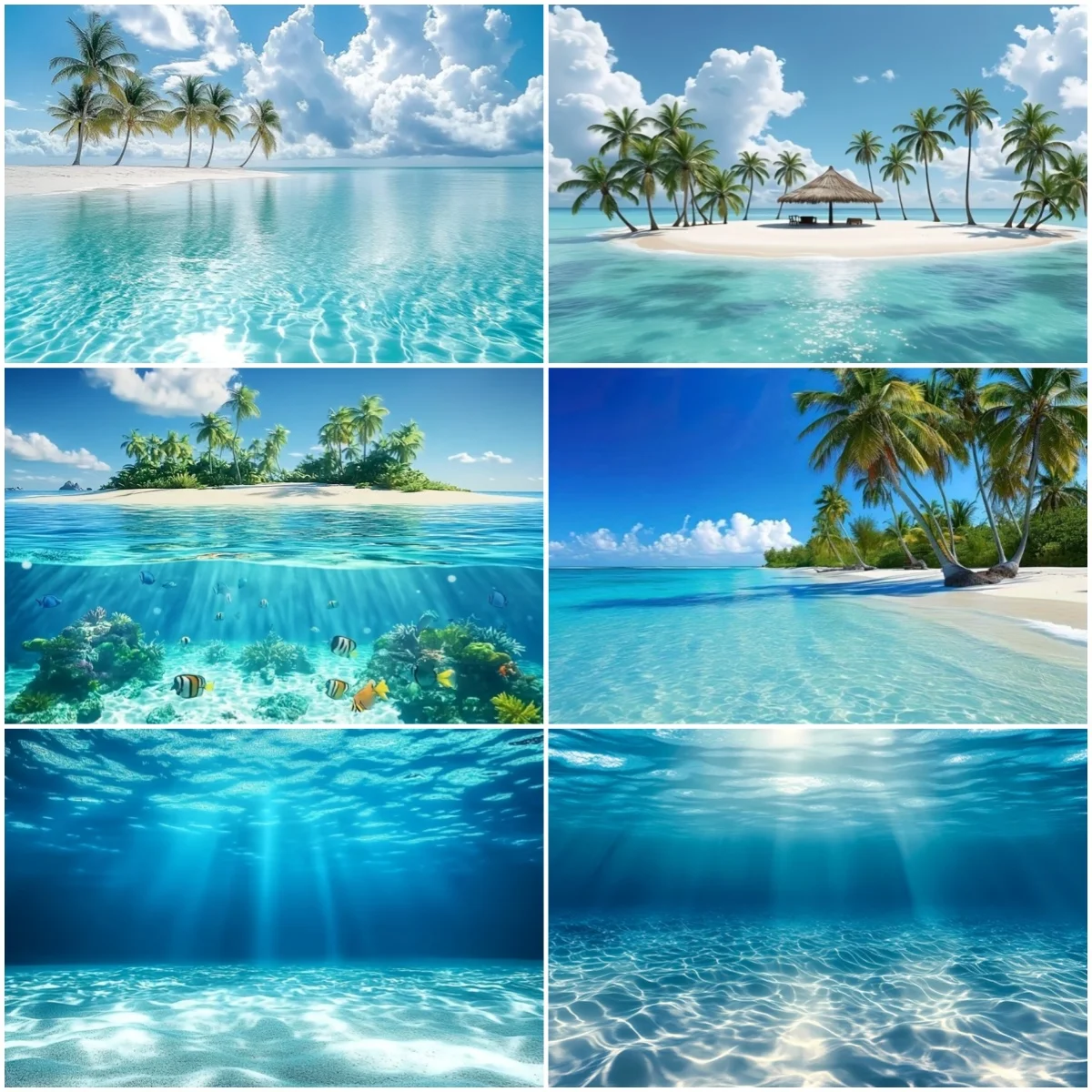 

Ocean Seaside Hawaii Travel Party Theme Backdrop Sunlight Summer Ray Baby Shower Portrait Photography Background Photo Studio