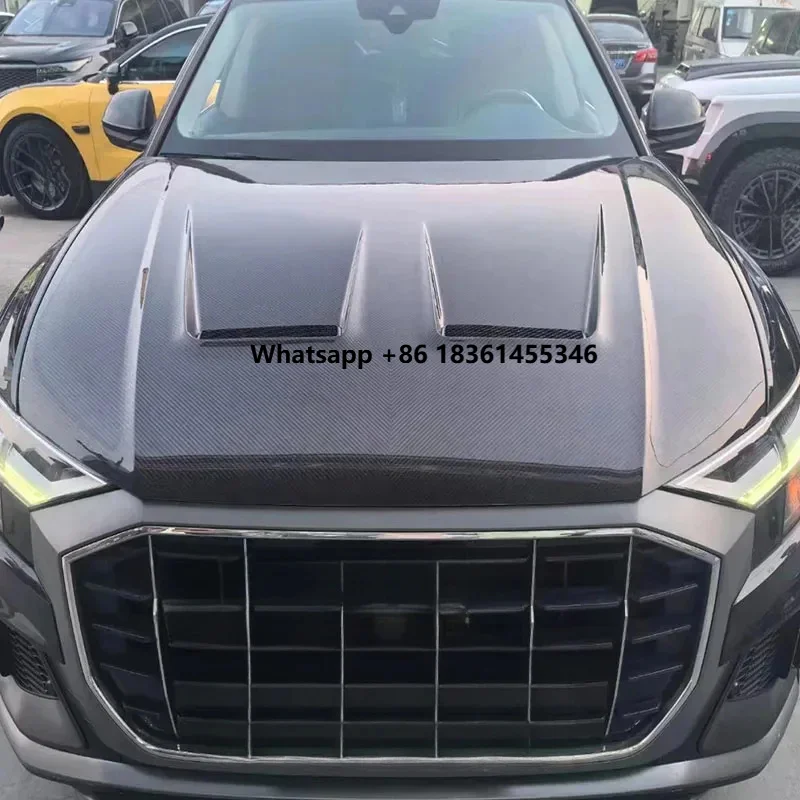 

For Factory Q8 Wet carbon fiber hood 2019-2023