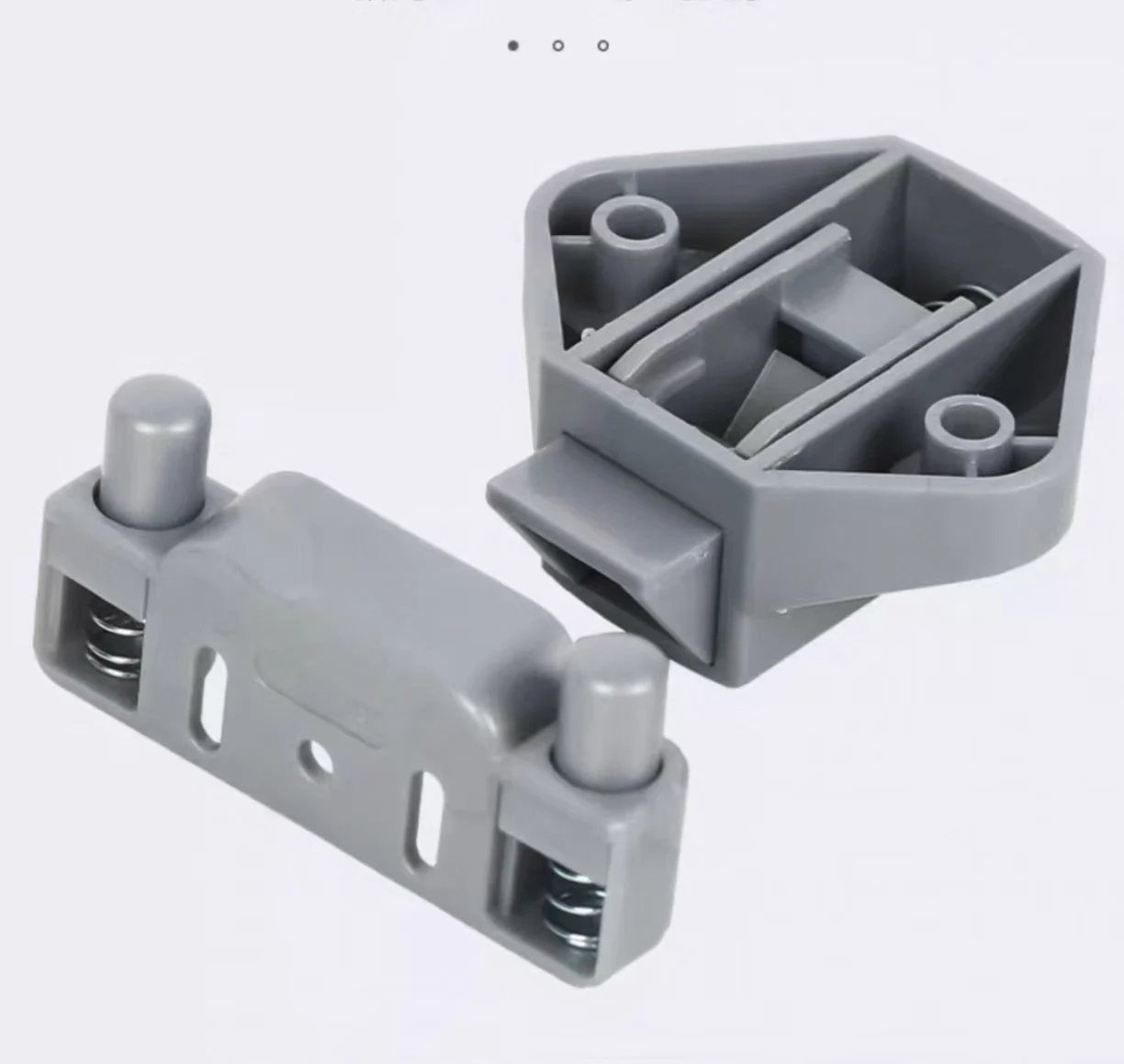 

2PCS HALF MOON PUSH BUTTON CATCH LOCK CUPBOARD DOOR KNOB CAMPERVAN CARAVAN MOTORHOME