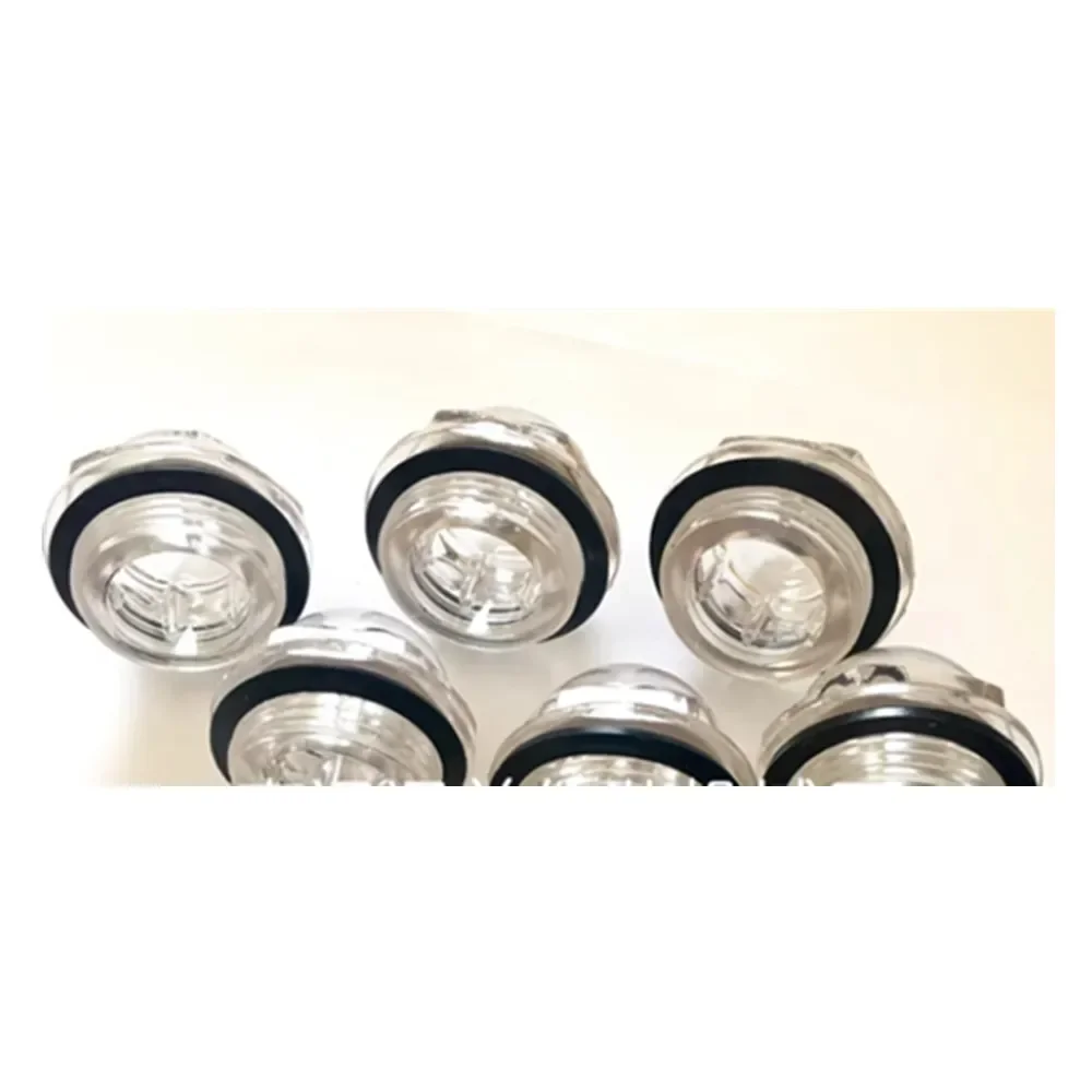

2pcs Vacuum Packaging Machine XD-020 Vacuum Pump Accessories Plastic Round Sight Glass Oil Window Oil Standard Oil Glass