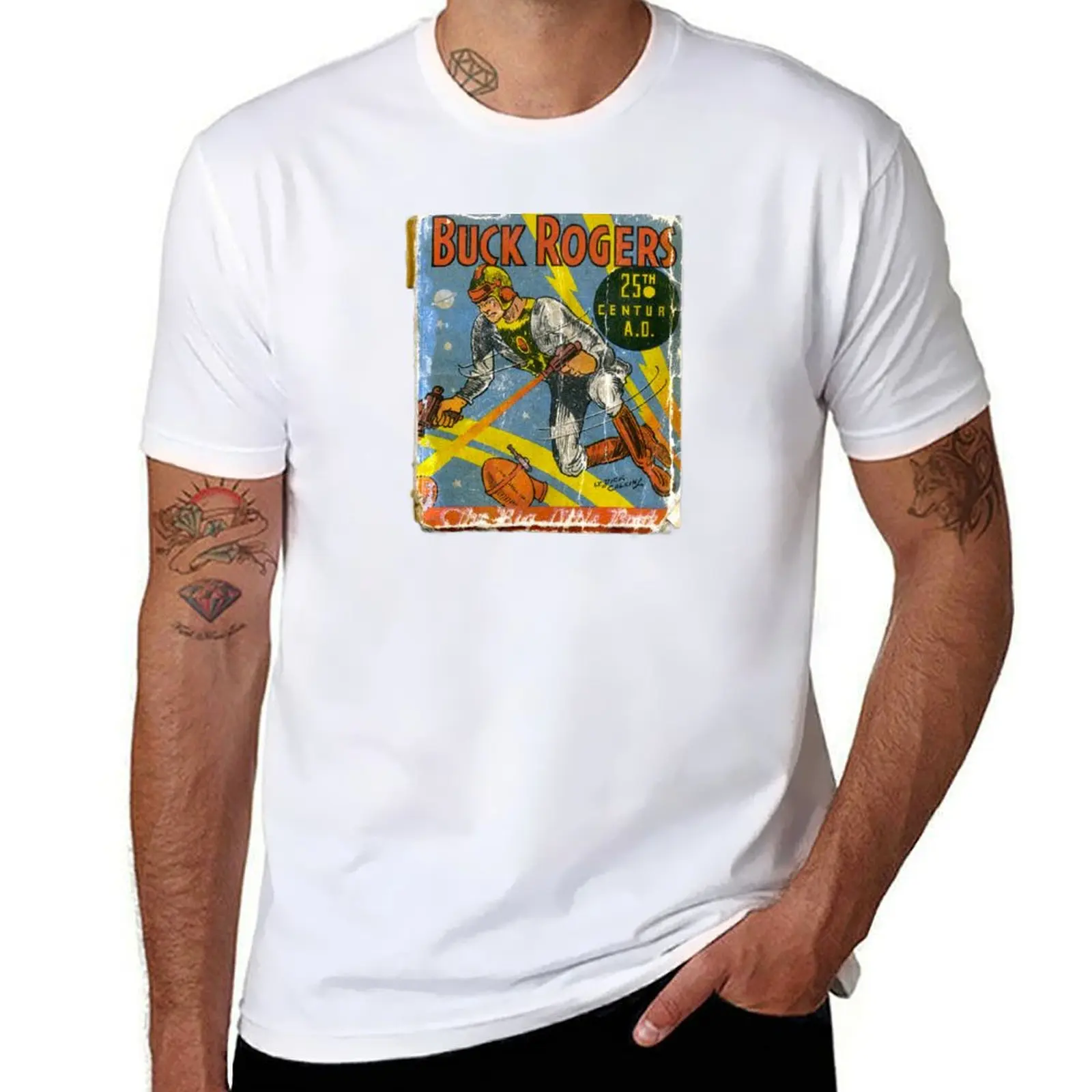 

Vintage Buck Rogers Magazine Cover T-Shirt anime tshirt man t shirts cotton T-Shirt
