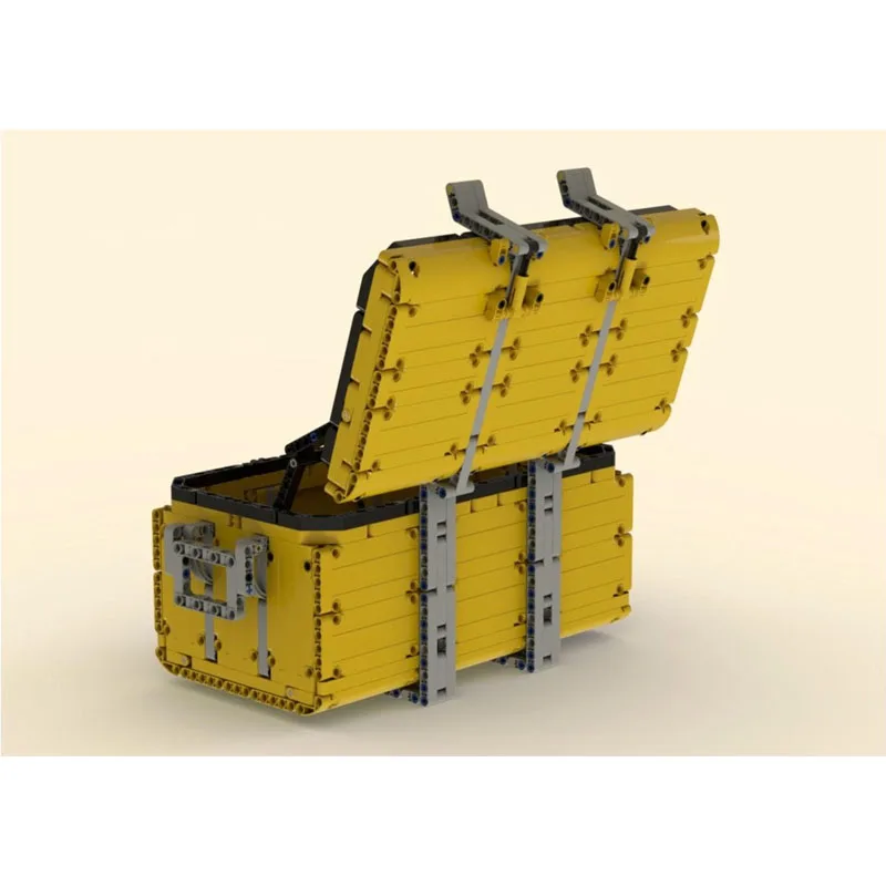 

MOC-91353 New Urban Yellow Small Transport Box Building Block Model 658 Parts Boys Children's Birthday New Year Toy Gift