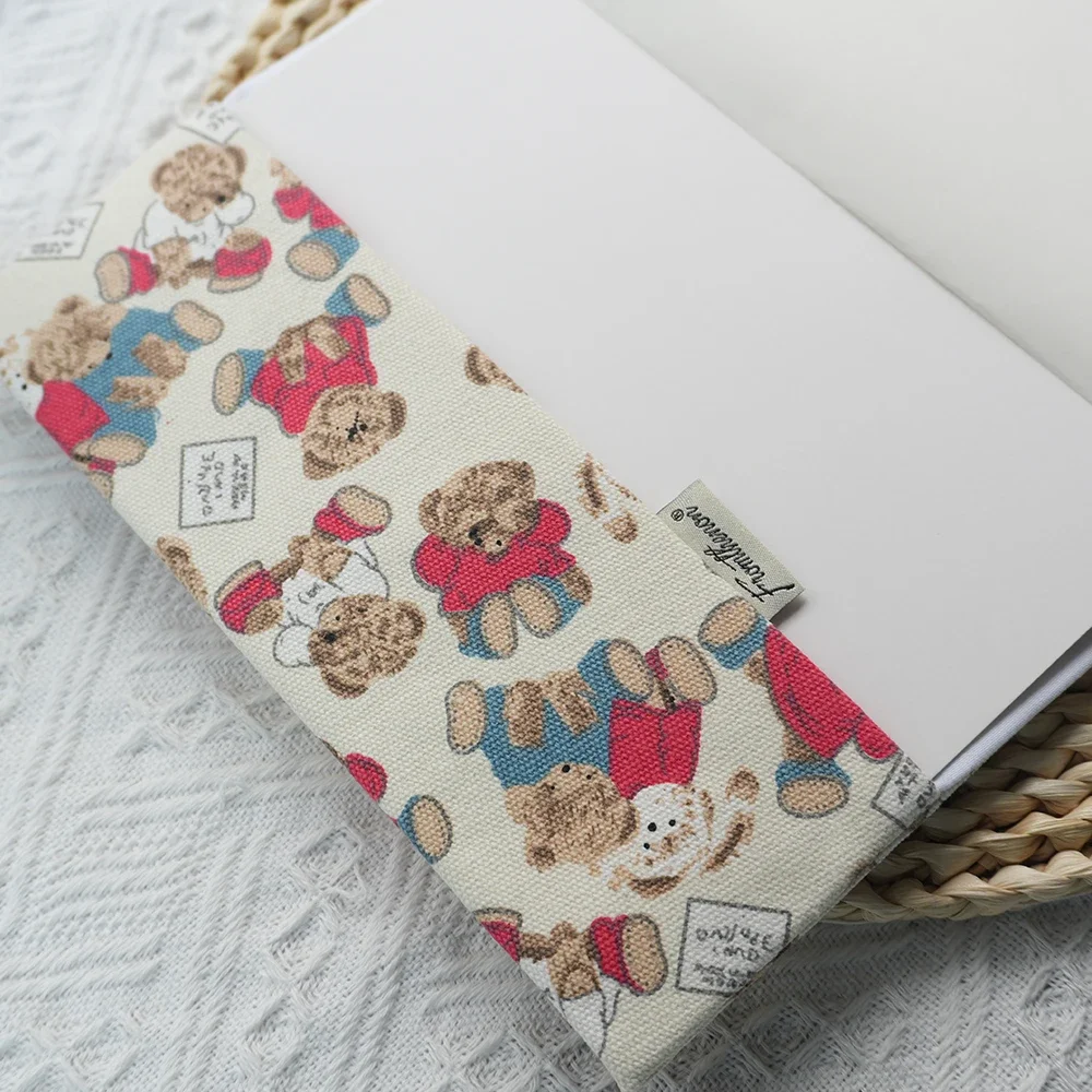 Fromthenon Cute Cloth Fabric Weeks Notebook Cover Weekly Planner Journal Diary Notebooks Sleeve Office Stationery Supplies